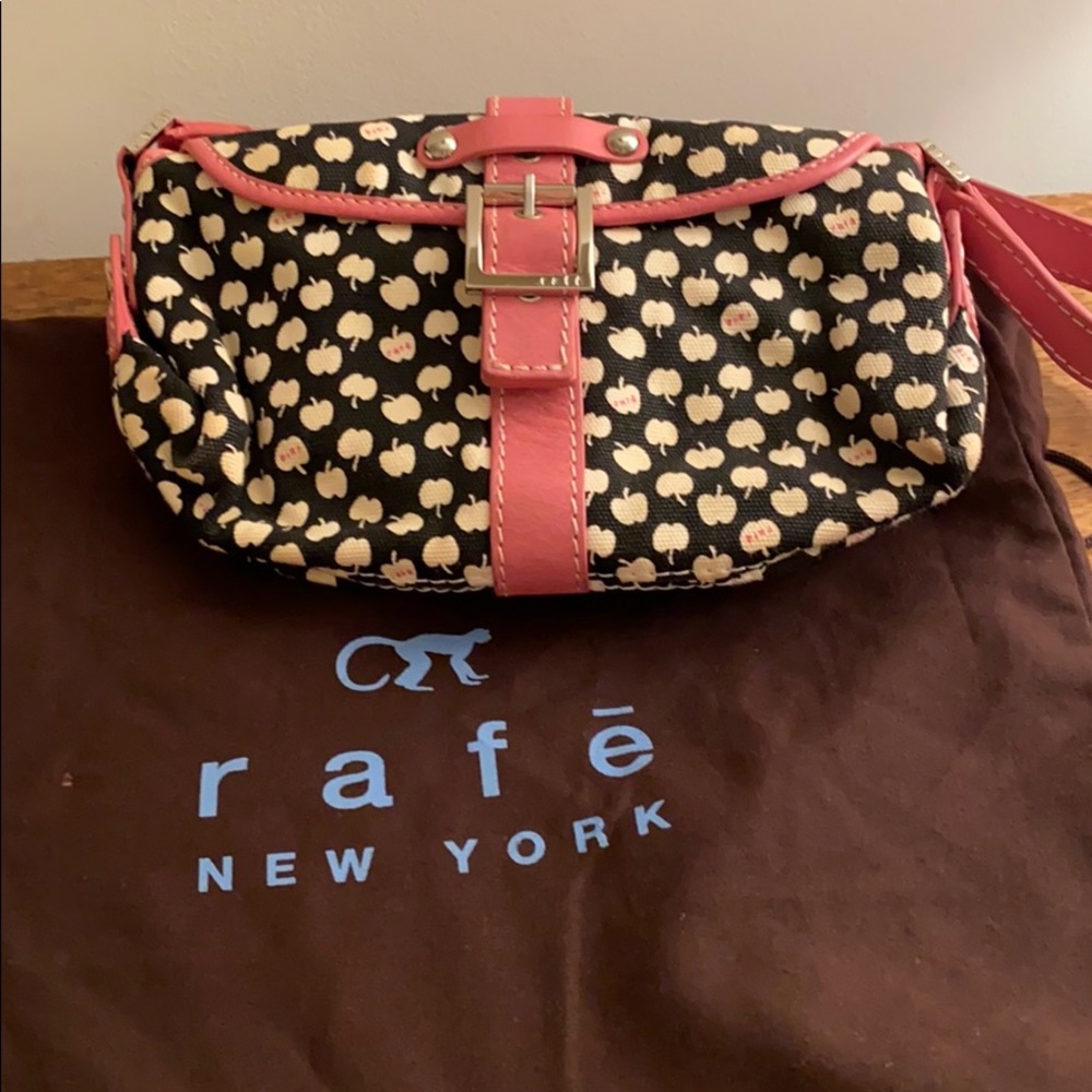 Rafe Apple Bag in Black and White